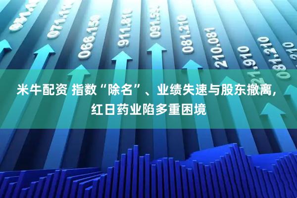 米牛配资 指数“除名”、业绩失速与股东撤离, 红日药业陷多重困境