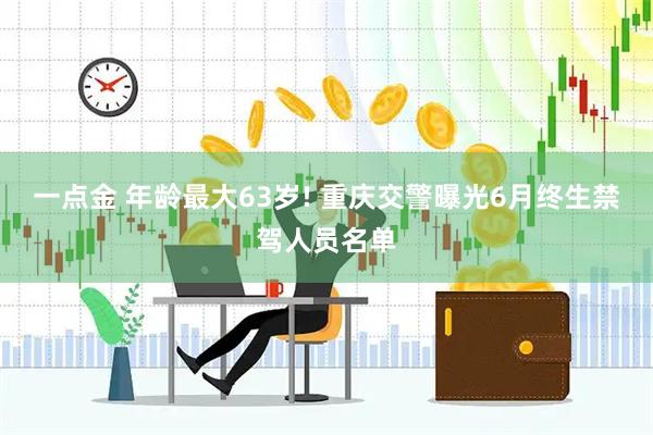 一点金 年龄最大63岁! 重庆交警曝光6月终生禁驾人员名单